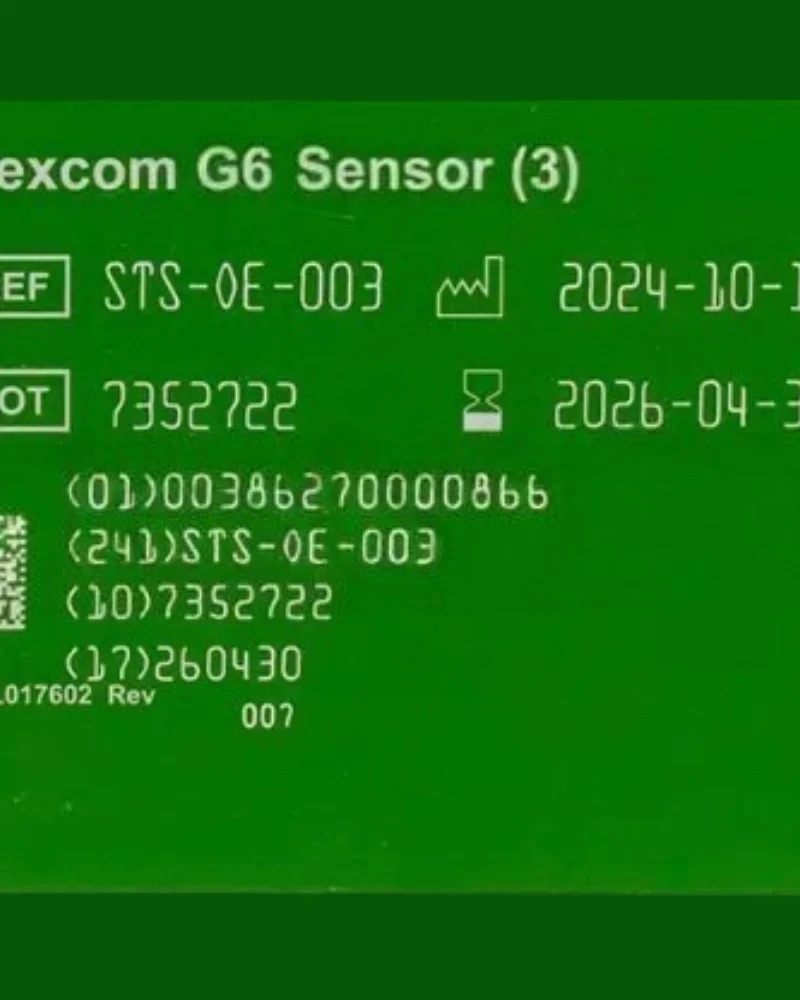 DEXCOM G6 Sensors OE: Unopened Box of 3