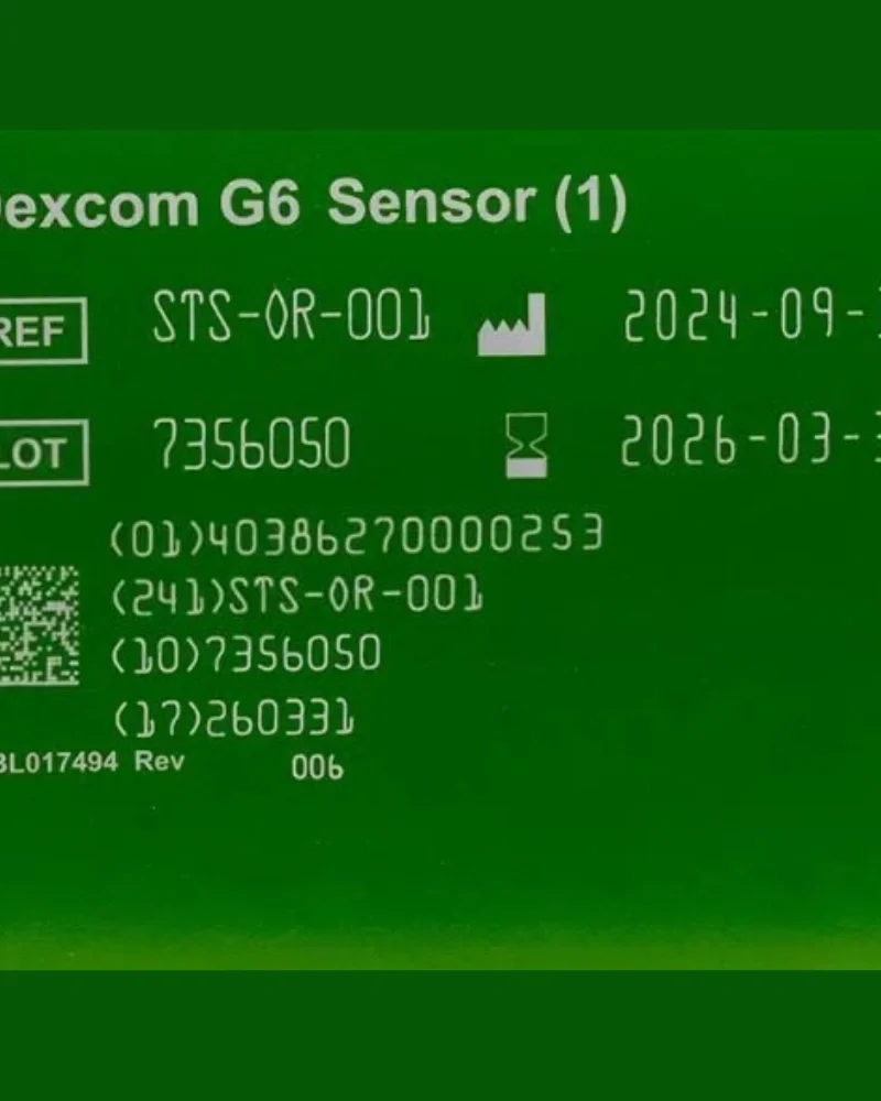 DEXCOM G6 Sensor: Single In Unopened Box